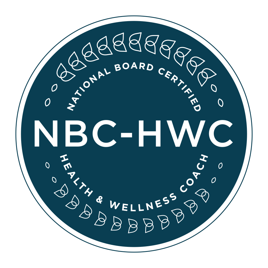 National Board Certified Health & Wellness Coach Badge - Allee Peterson - Health Coach for T1D Caregivers